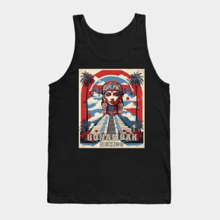 Bonampak Mexico Vintage Poster Tourism 3 Tank Top